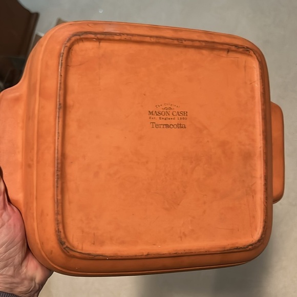 Mason Cash Terracotta Bakeware Square Cake Pan England 8” X 8” - Picture 6 of 7